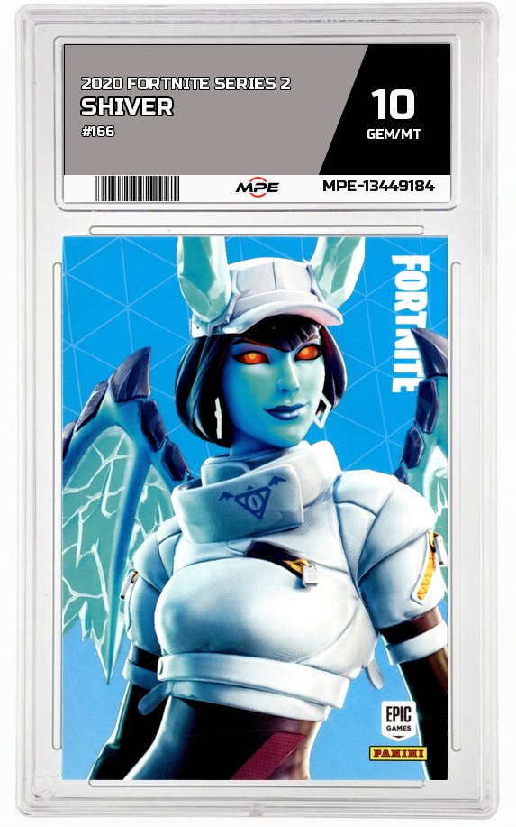 2020 FORTNITE SERIES 2 #166 SHIVER MPE 10 GEM/MT — graded card auctioned from the MPE vault