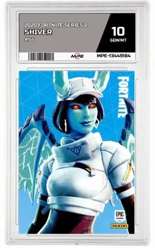 2020 FORTNITE SERIES 2 #166 SHIVER MPE 10 GEM/MT — graded card up for auction
