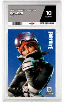2020 FORTNITE SERIES 2 #139 POWDER MPE 10 GEM/MT — graded card up for auction
