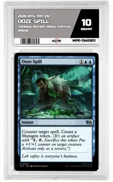 2026 MTG TMT EN Teenage Mutant Ninja Turtles #0048 OOZE SPILL MPE 10 GEM/MT — graded card up for auction