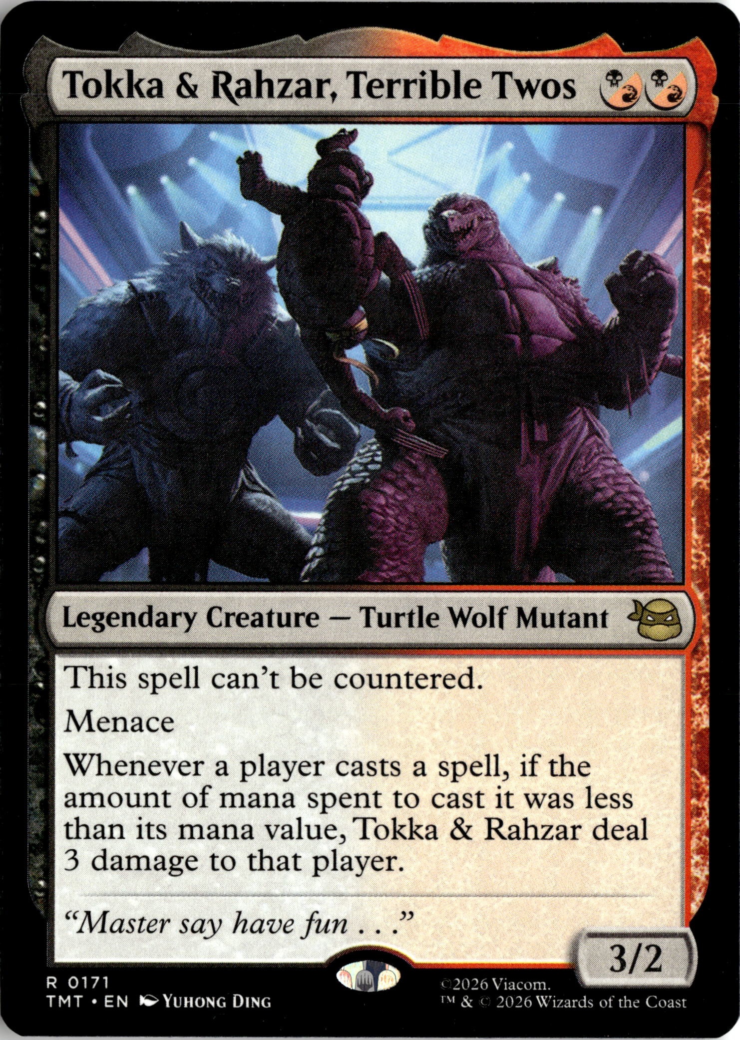 Tokka & Rahzar, Terrible Twos graded slab