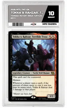 2026 MTG TMT EN Teenage Mutant Ninja Turtles #0171 TOKKA & RAHZAR, TERRIBLE TWOS MPE 10 GEM/MT — graded card up for auction