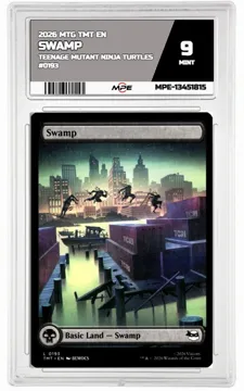 2026 MTG TMT EN Teenage Mutant Ninja Turtles #0193 SWAMP MPE 9 MINT — graded card up for auction