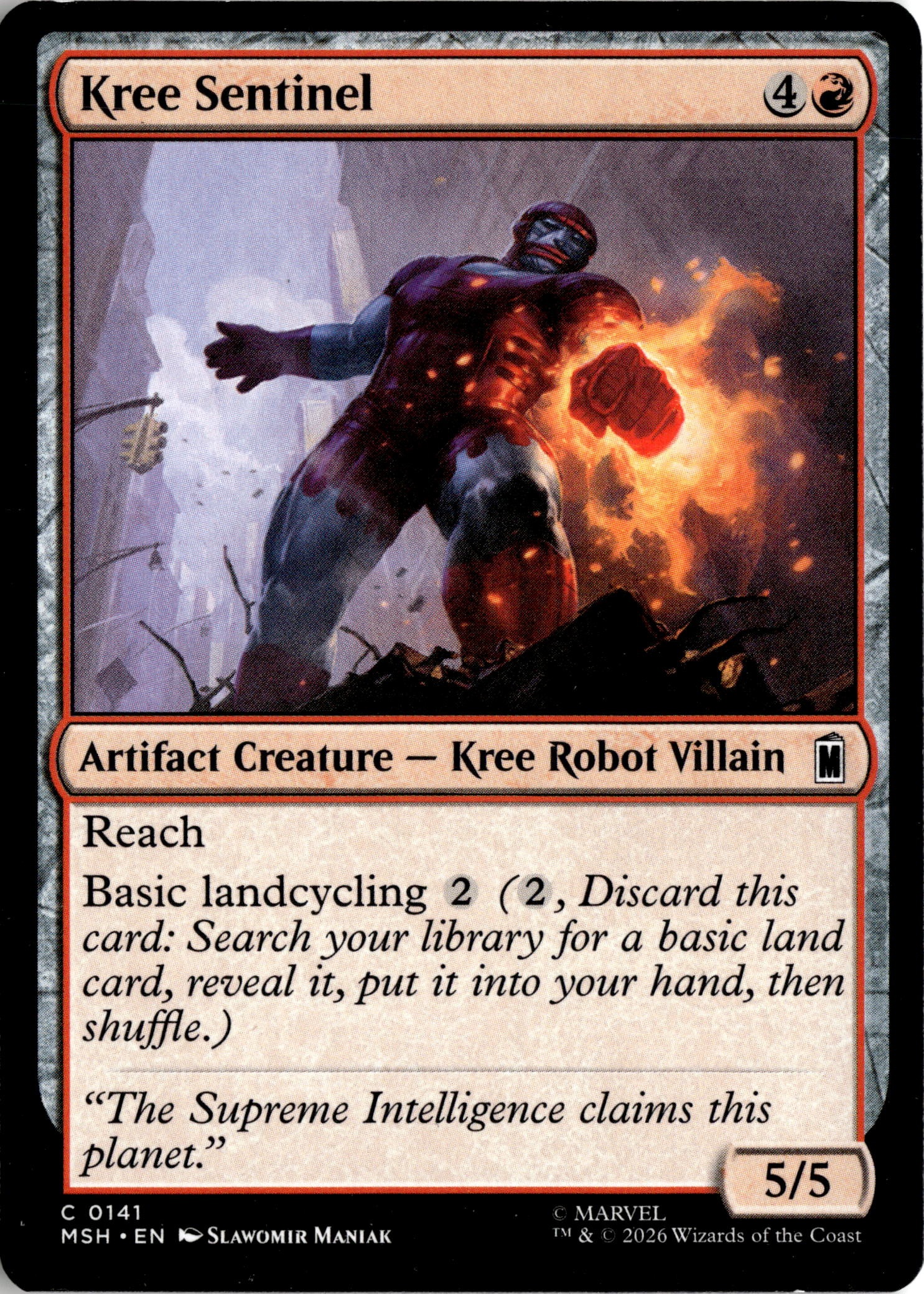 2026 Mtg Msh En Kree Sentinel graded slab