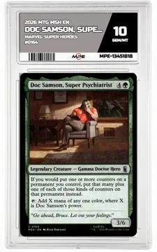 2026 MTG MSH EN Marvel Super Heroes #0164 DOC SAMSON, SUPER PSYCHIATRIST MPE 10 GEM/MT — graded card up for auction