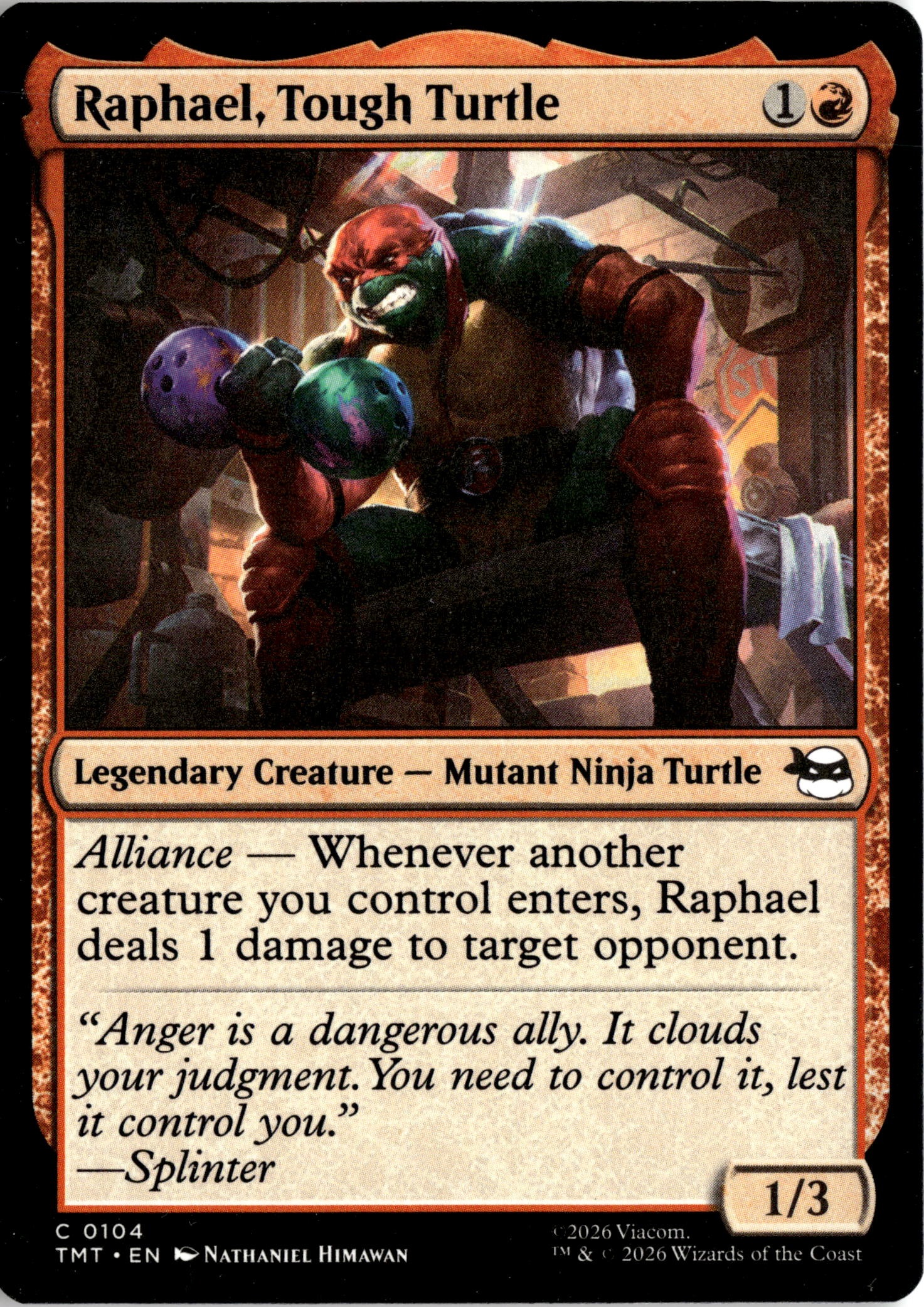 Raphael, Tough Turtle graded slab