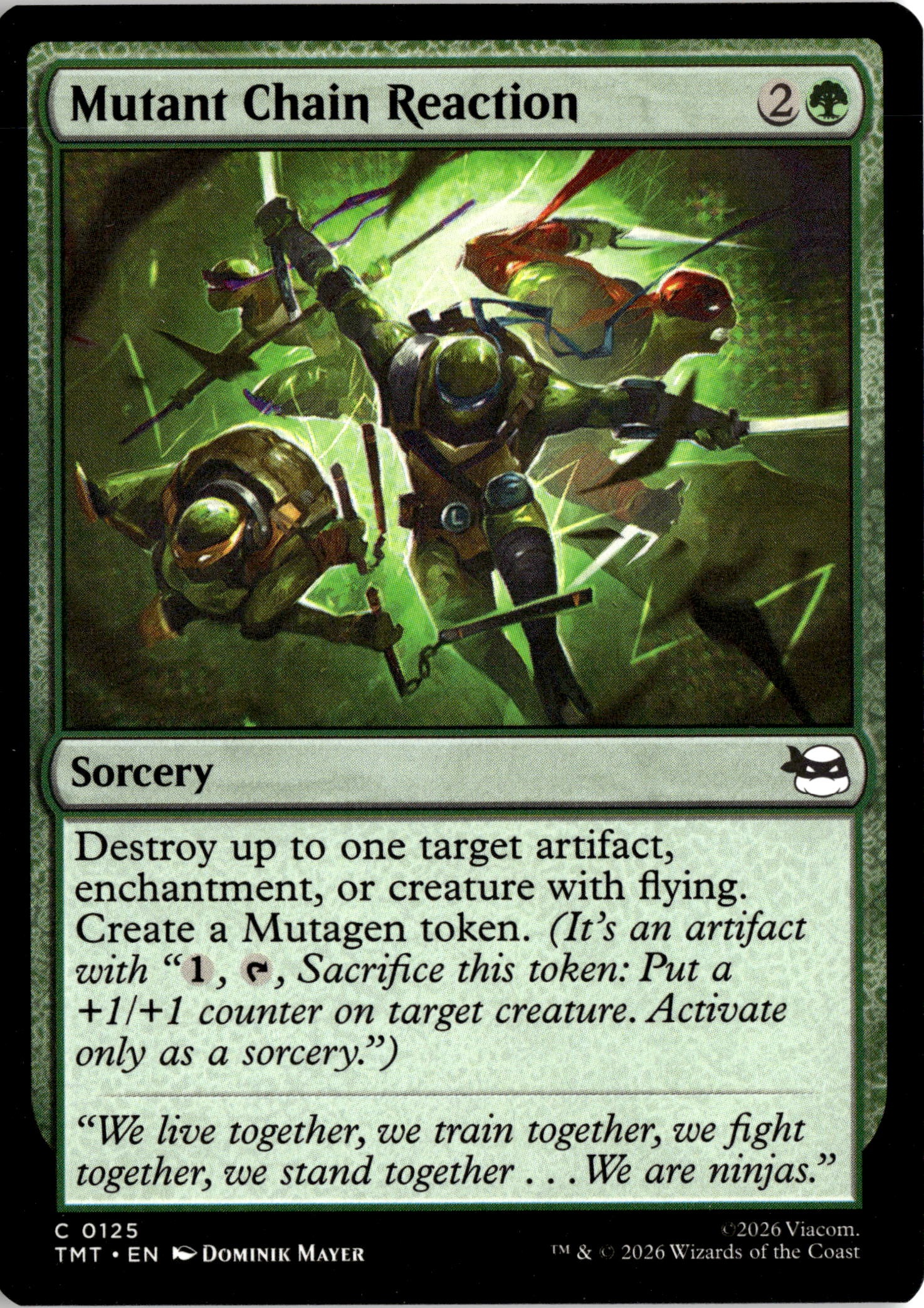 2026 Mtg Tmt En Mutant Chain Reaction graded slab