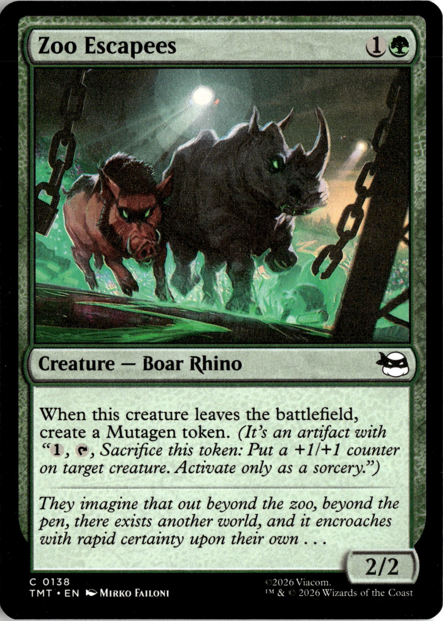 Zoo Escapees graded slab