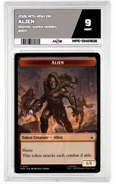 2026 MTG MSH EN Marvel Super Heroes #0011 ALIEN MPE 9 MINT — graded card up for auction