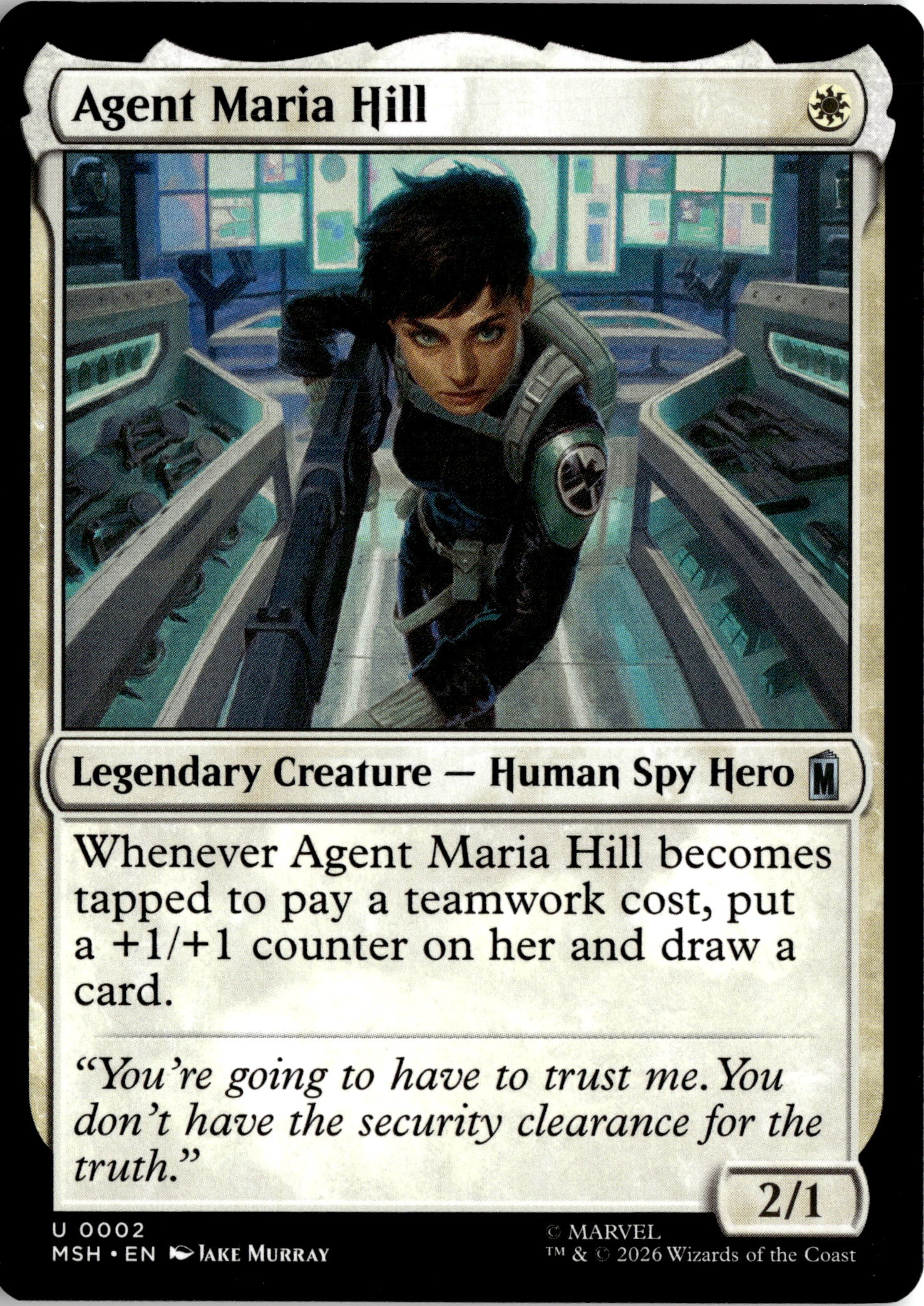 2026 Mtg Msh En Agent Maria Hill graded slab