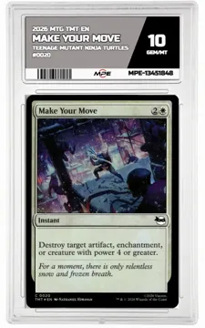 2026 MTG TMT EN Teenage Mutant Ninja Turtles #0020 MAKE YOUR MOVE MPE 10 GEM/MT — graded card up for auction