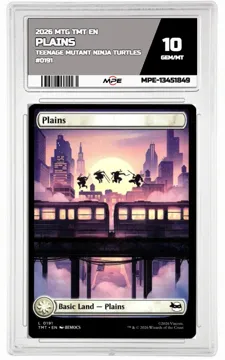 2026 MTG TMT EN Teenage Mutant Ninja Turtles #0191 PLAINS MPE 10 GEM/MT — graded card up for auction