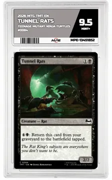 2026 MTG TMT EN Teenage Mutant Ninja Turtles #0084 TUNNEL RATS MPE 9.5 MINT+ — graded card up for auction