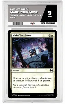 2026 MTG TMT EN Teenage Mutant Ninja Turtles #0020 MAKE YOUR MOVE MPE 9 MINT — graded card up for auction
