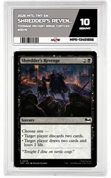 2026 MTG TMT EN Teenage Mutant Ninja Turtles #0076 SHREDDER'S REVENGE MPE 10 GEM/MT — graded card up for auction
