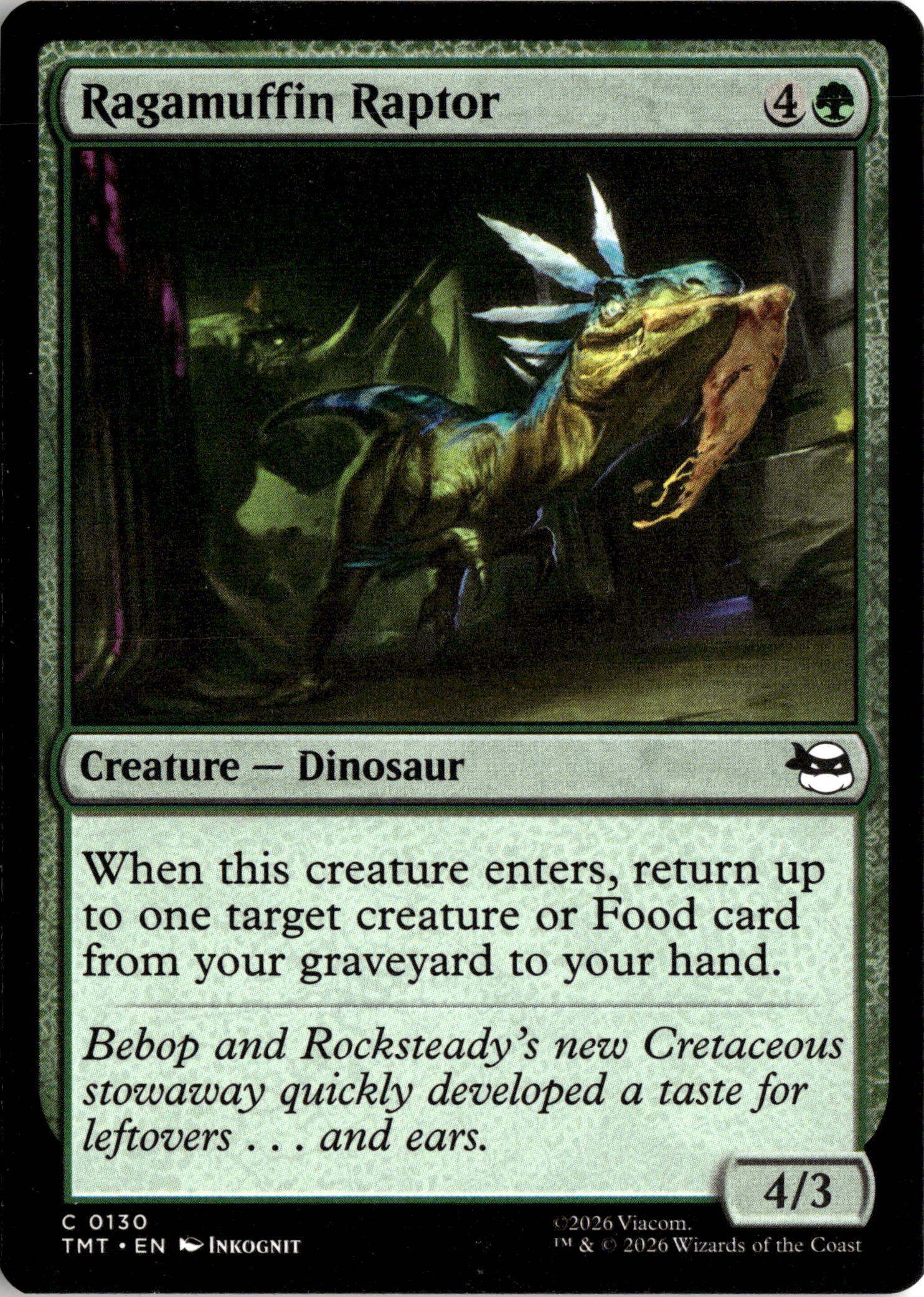 2026 Mtg Tmt En Ragamuffin Raptor graded slab