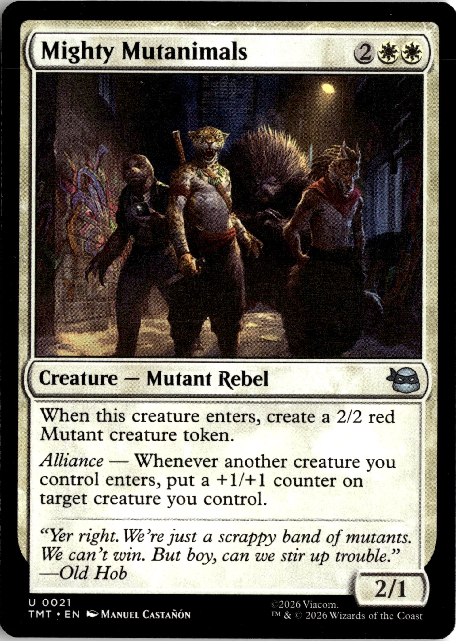 2026 Mtg Tmt En Mighty Mutanimals graded slab
