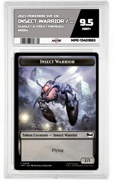 2023 POKEMON SVE EN Scarlet & Violet Energies #0004 INSECT WARRIOR / Food MPE 9.5 MINT+ — graded card up for auction