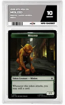 2026 MTG MSH EN Marvel Super Heroes #0013 MOLOID MPE 10 GEM/MT — graded card up for auction