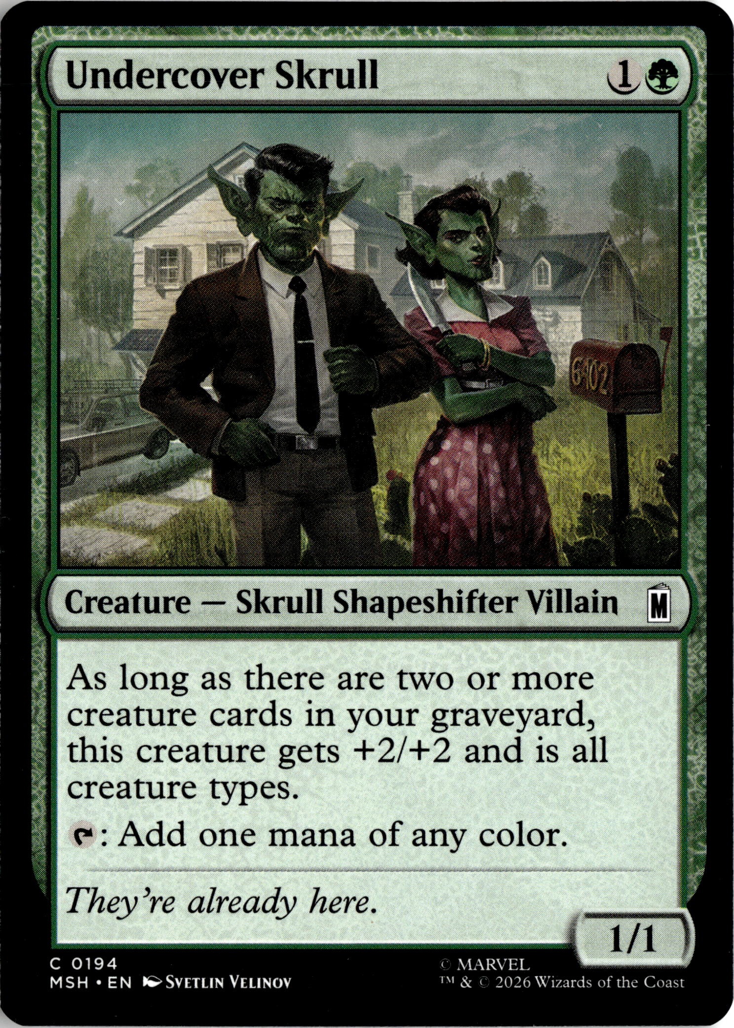 Undercover Skrull graded slab