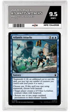 2026 MTG MSH EN Marvel Super Heroes #0046 ATLANTIS ATTACKS MPE 9.5 MINT+ — graded card up for auction