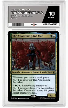 2026 MTG MSH EN Marvel Super Heroes #0204 THE ASTONISHING ANT-MAN MPE 10 GEM/MT — graded card up for auction