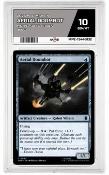 2026 MTG MSH EN Marvel Super Heroes #0043 AERIAL DOOMBOT MPE 10 GEM/MT — graded card up for auction