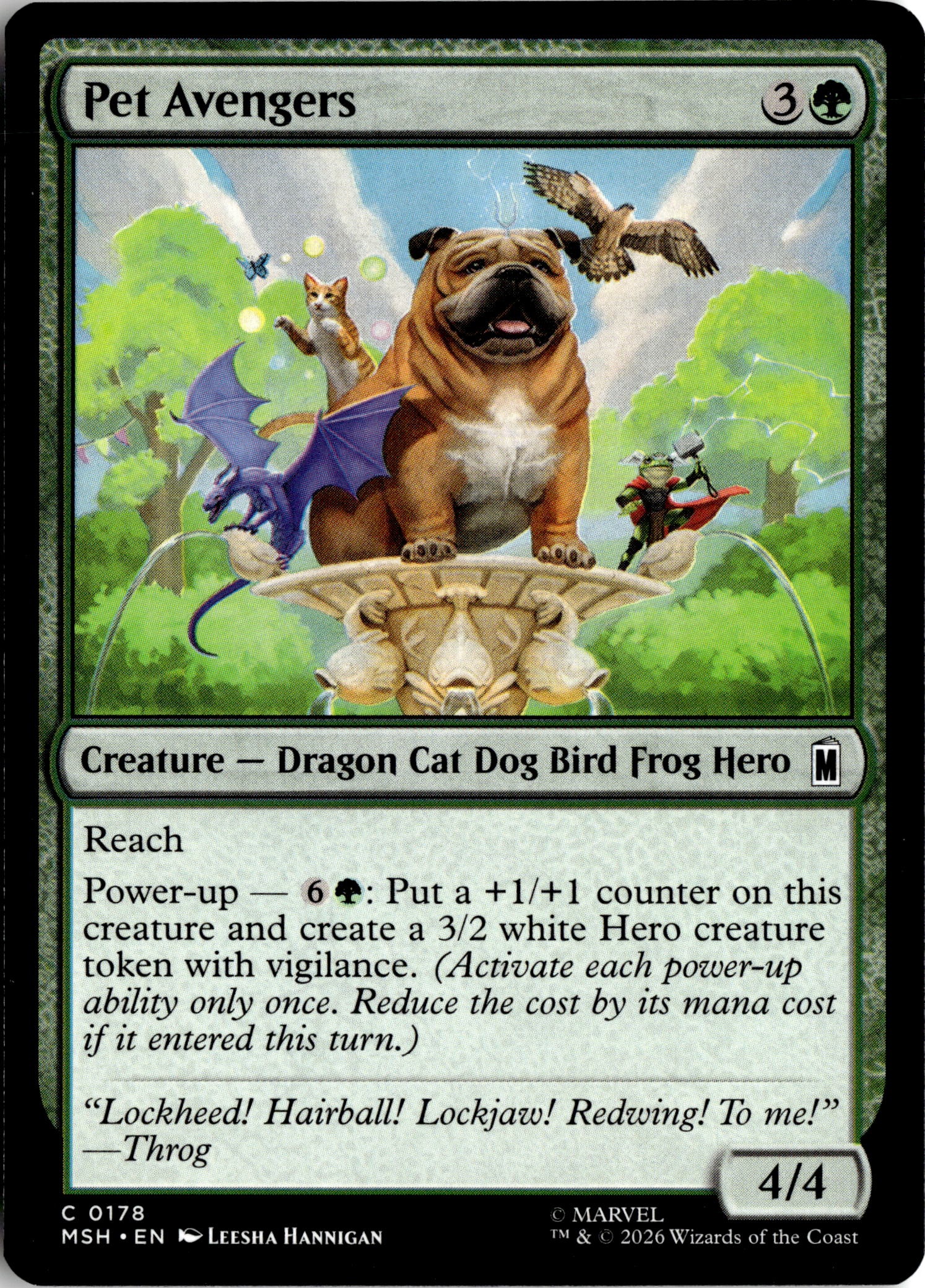 Pet Avengers graded slab