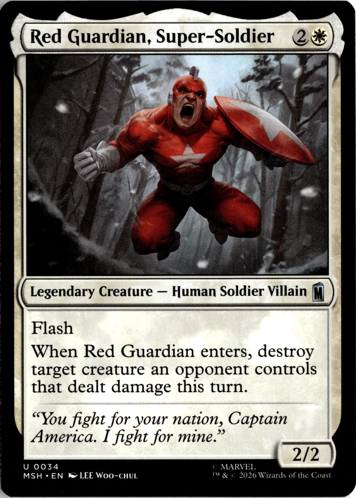Red Guardian, Super-Soldier graded slab