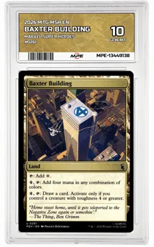 2026 MTG MSH EN Marvel Super Heroes #0261 BAXTER BUILDING MPE 10 GEM/MT — graded card up for auction
