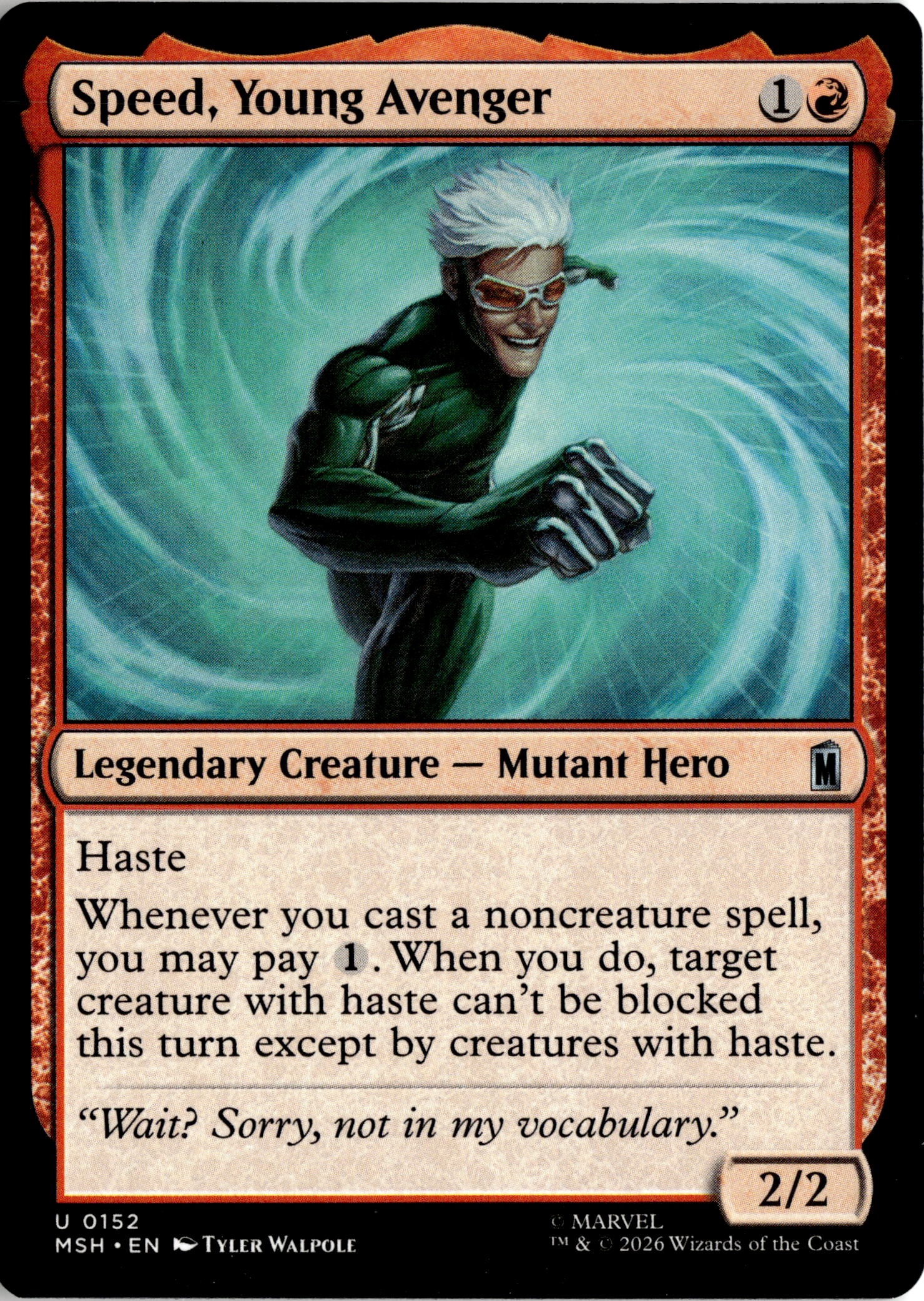 2026 Mtg Msh En Speed, Young Avenger graded slab
