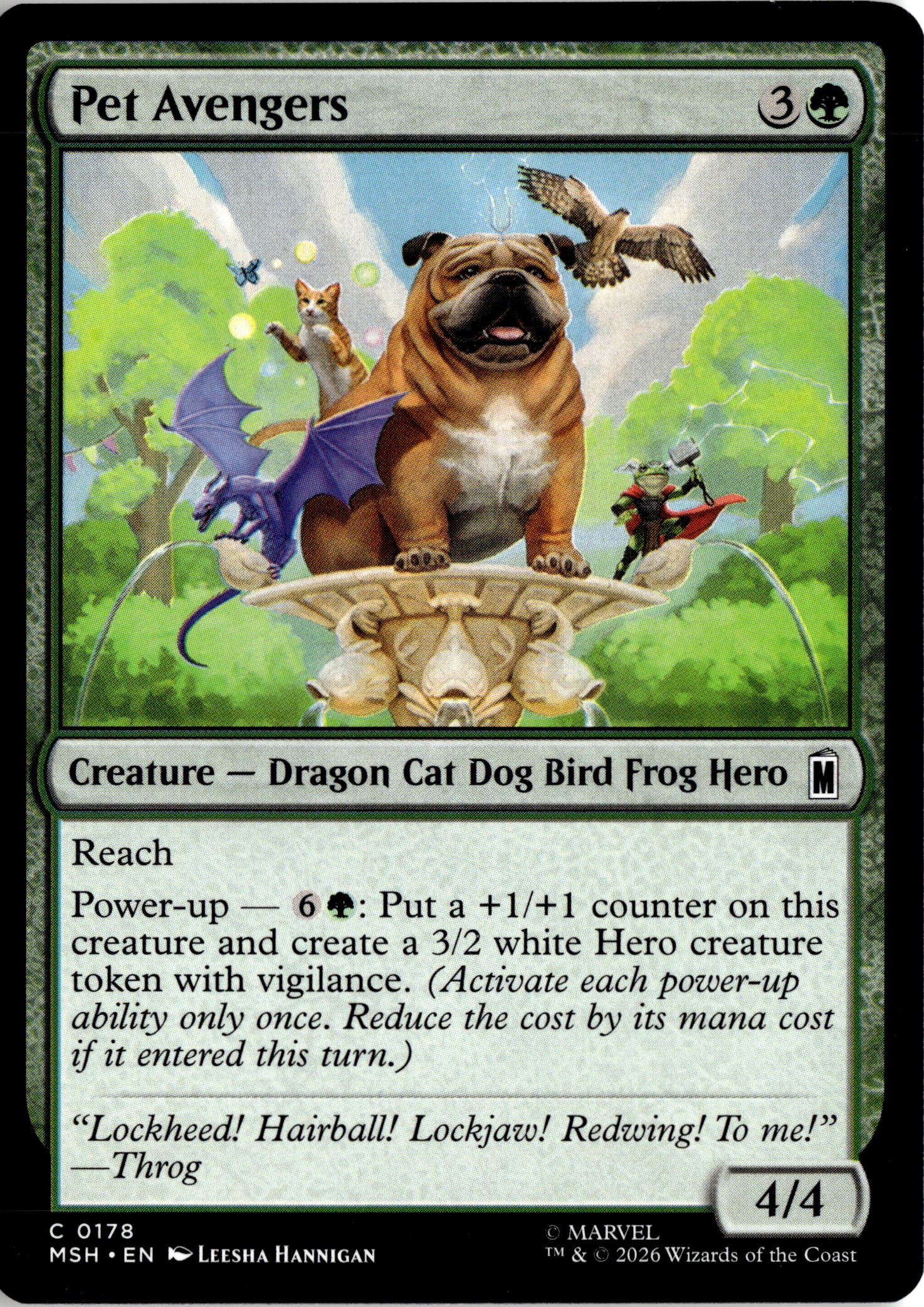 2026 Mtg Msh En Pet Avengers graded slab