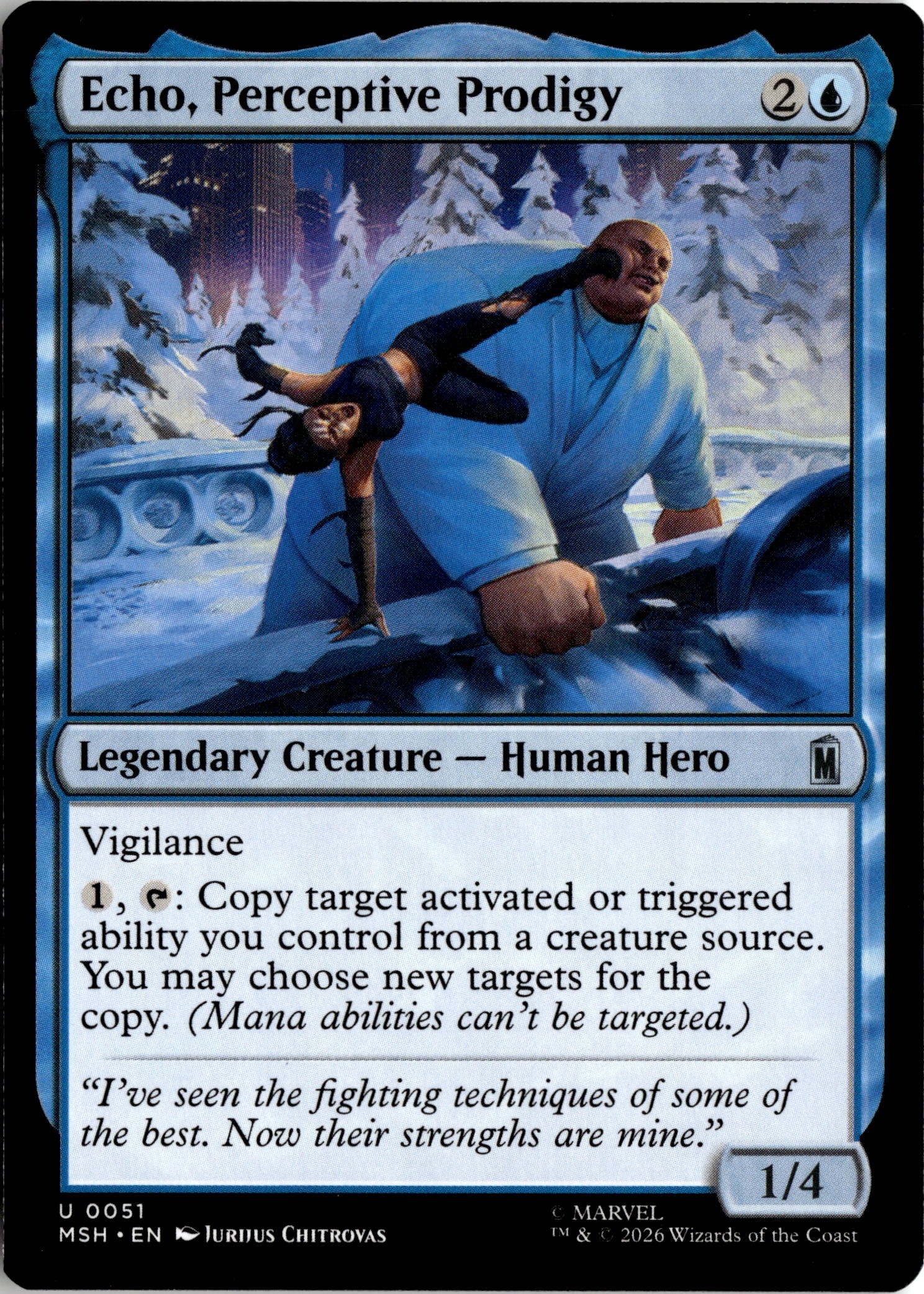 2026 Mtg Msh En Echo, Perceptive Prodigy graded slab