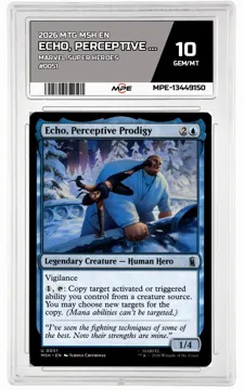 2026 MTG MSH EN Marvel Super Heroes #0051 ECHO, PERCEPTIVE PRODIGY MPE 10 GEM/MT — graded card up for auction