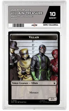 2026 MTG MSH EN Marvel Super Heroes #0009 VILLAIN/TREASURE MPE 10 GEM/MT — graded card up for auction