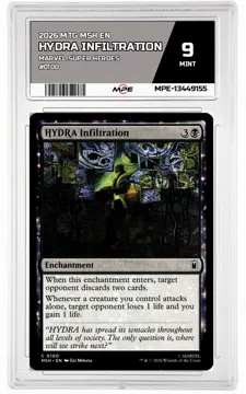 2026 MTG MSH EN Marvel Super Heroes #0100 HYDRA INFILTRATION MPE 9 MINT — graded card up for auction