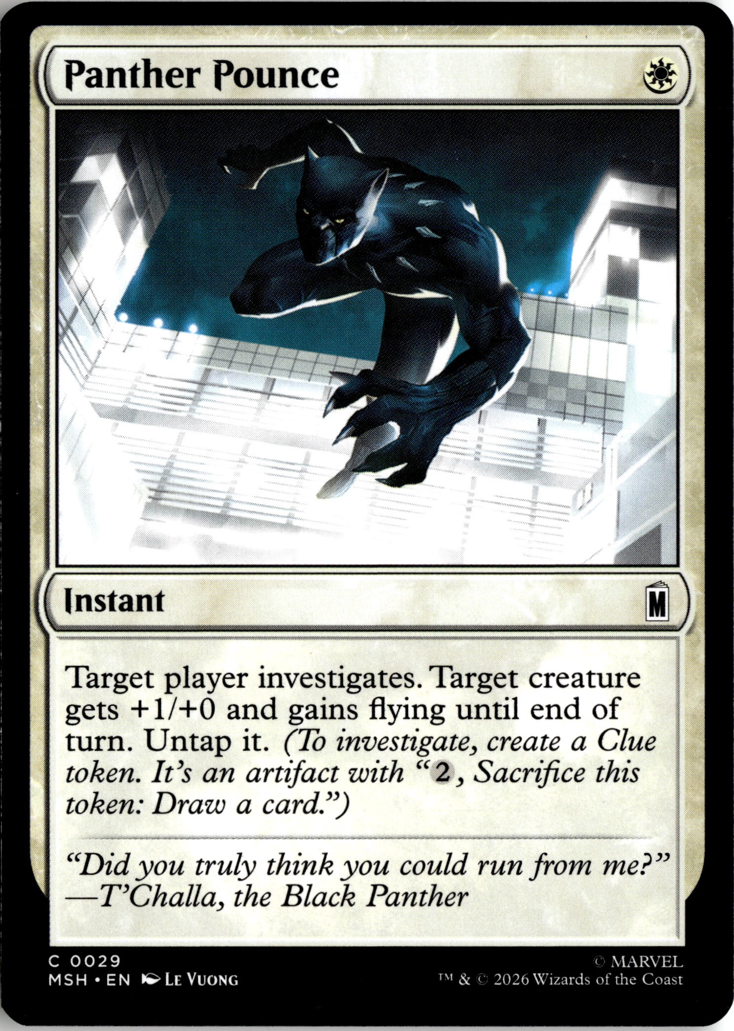 2026 Mtg Msh En Panther Pounce graded slab