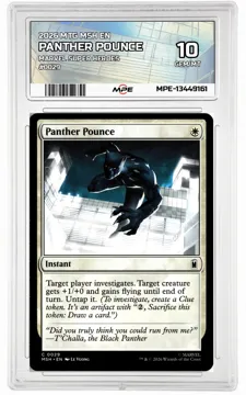 2026 MTG MSH EN Marvel Super Heroes #0029 PANTHER POUNCE MPE 10 GEM/MT — graded card up for auction