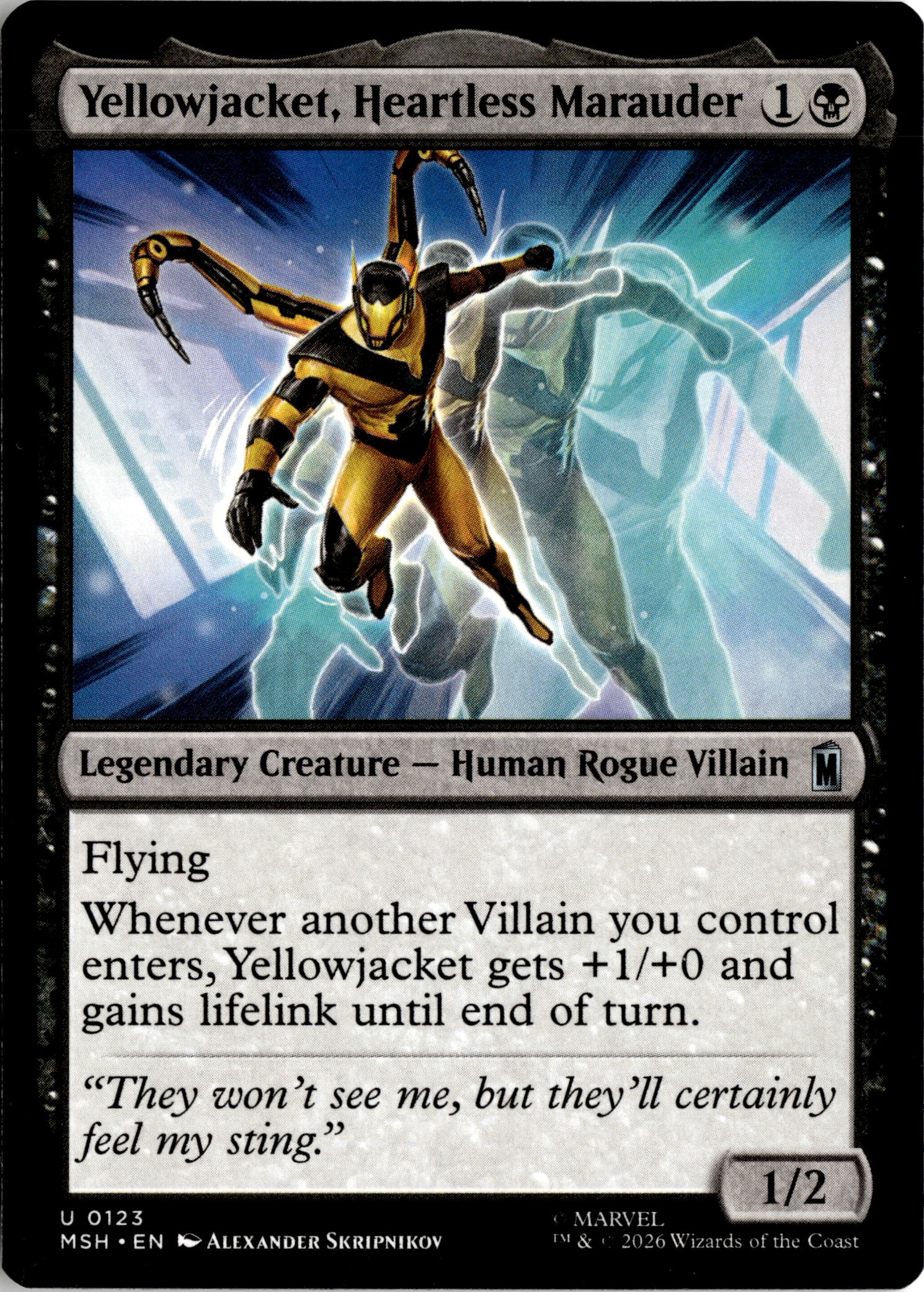 2026 Mtg Msh En Yellowjacket, Heartless Marauder graded slab