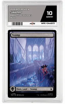 2026 MTG MSH EN Marvel Super Heroes #0282 SWAMP MPE 10 GEM/MT — graded card up for auction