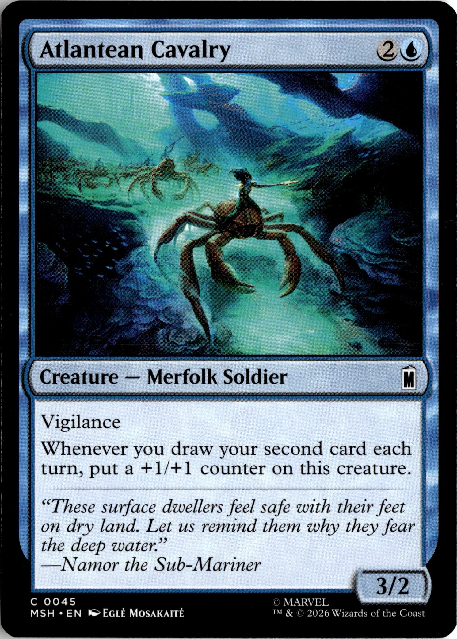 2026 Mtg Msh En Atlantean Cavalry graded slab