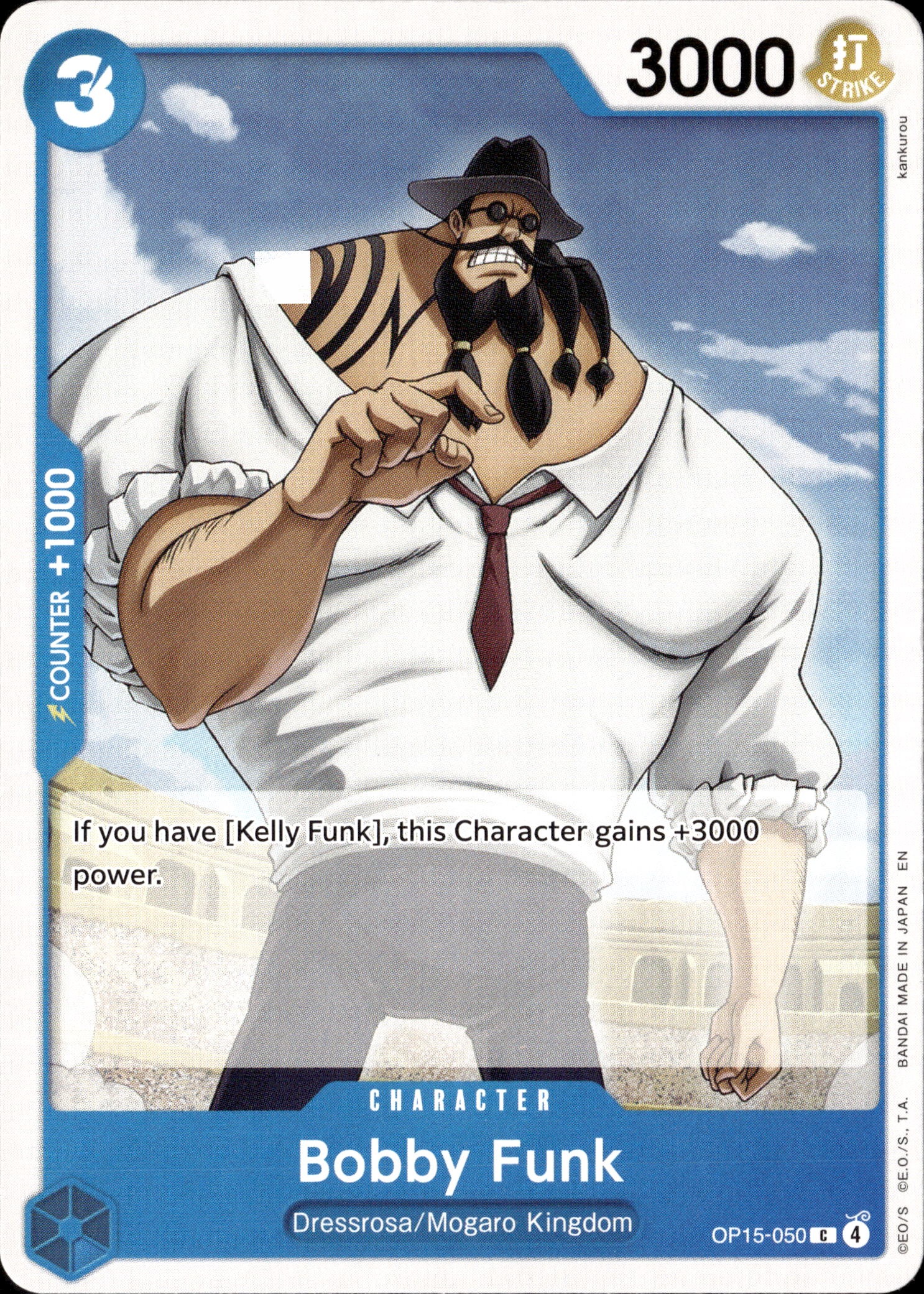 2026 One Piece Op15 En Bobby Funk graded slab