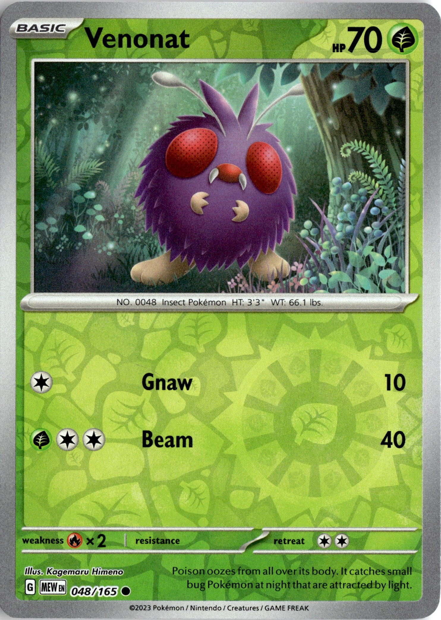 2023 Pokemon Mew En Venonat graded slab