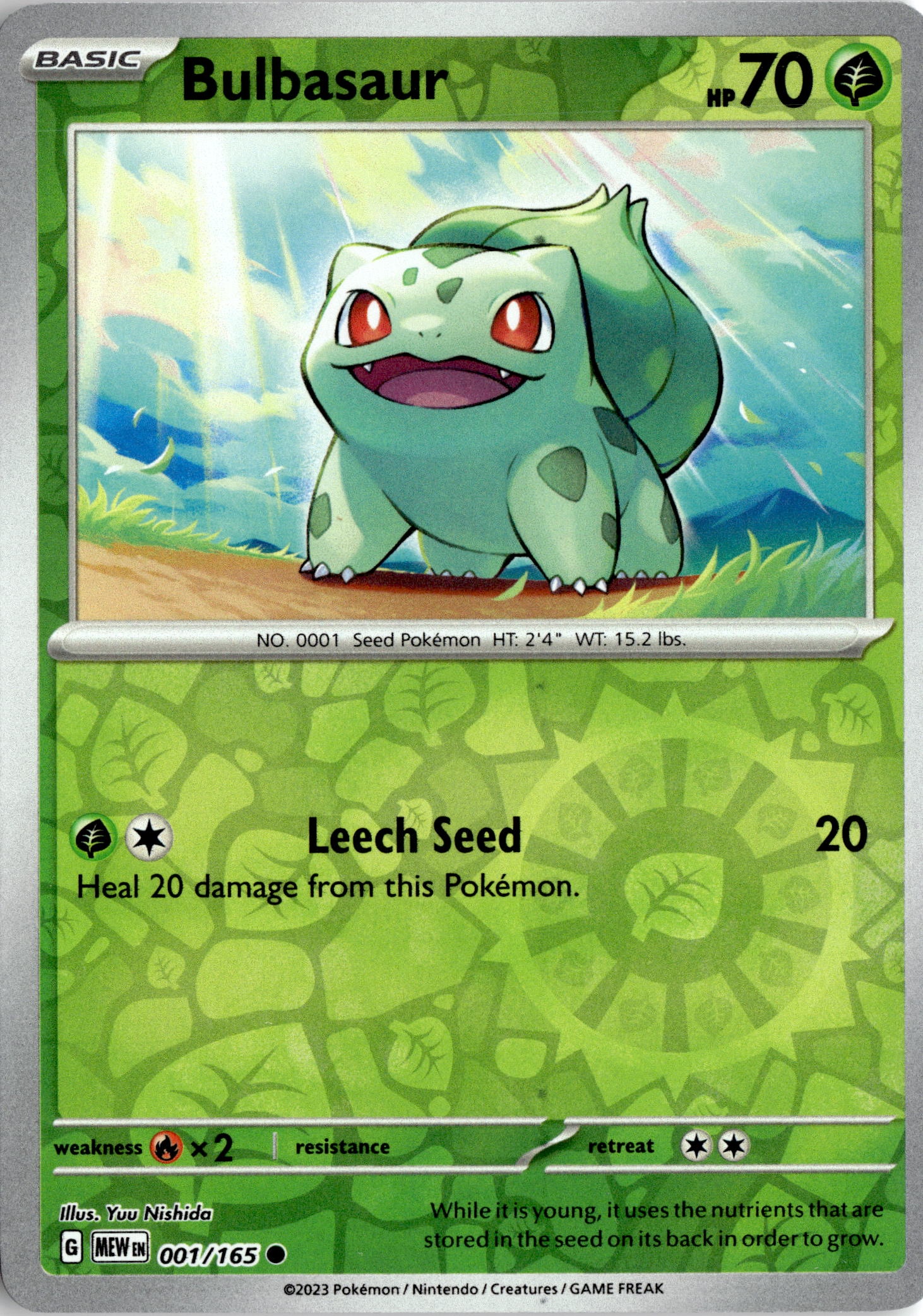 2023 Pokemon Mew En Bulbasaur graded slab