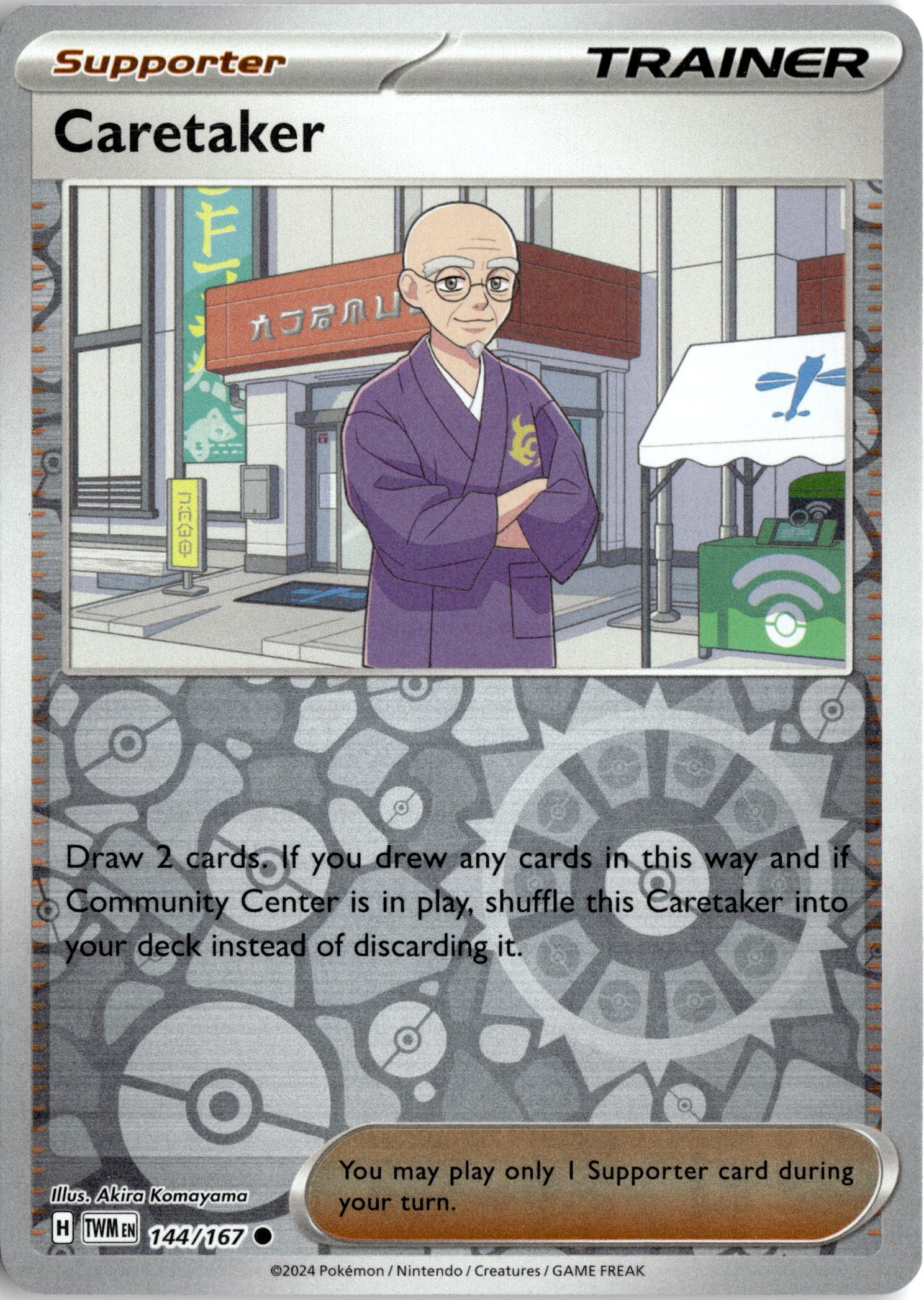 2024 Pokemon Twm En Caretaker graded slab