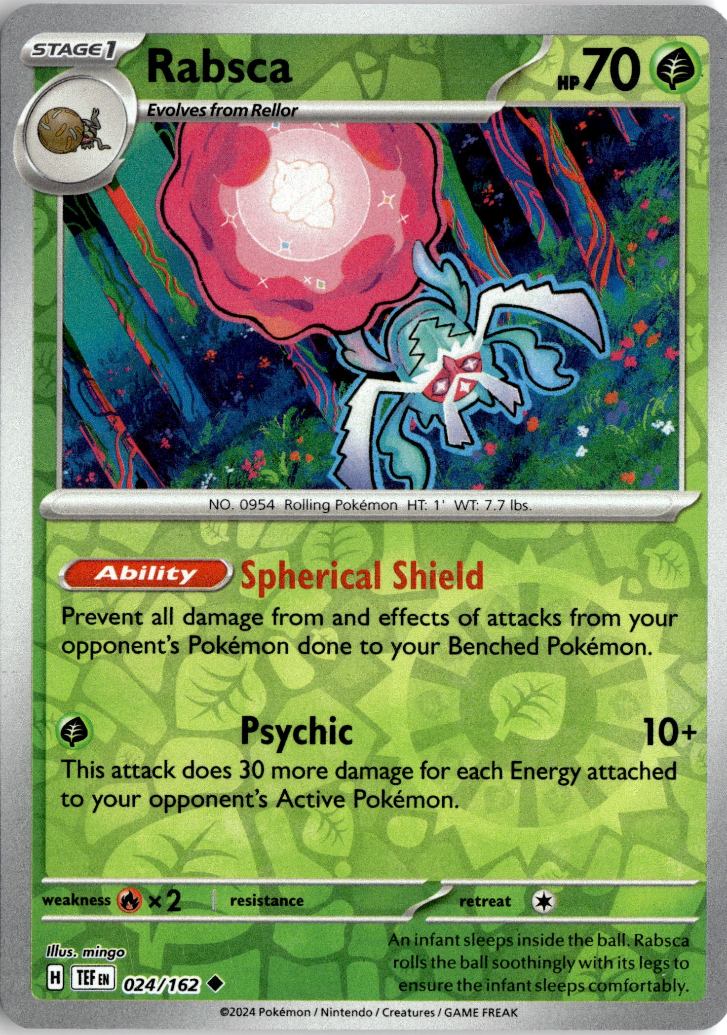 2024 Pokemon Tef En Rabsca graded slab