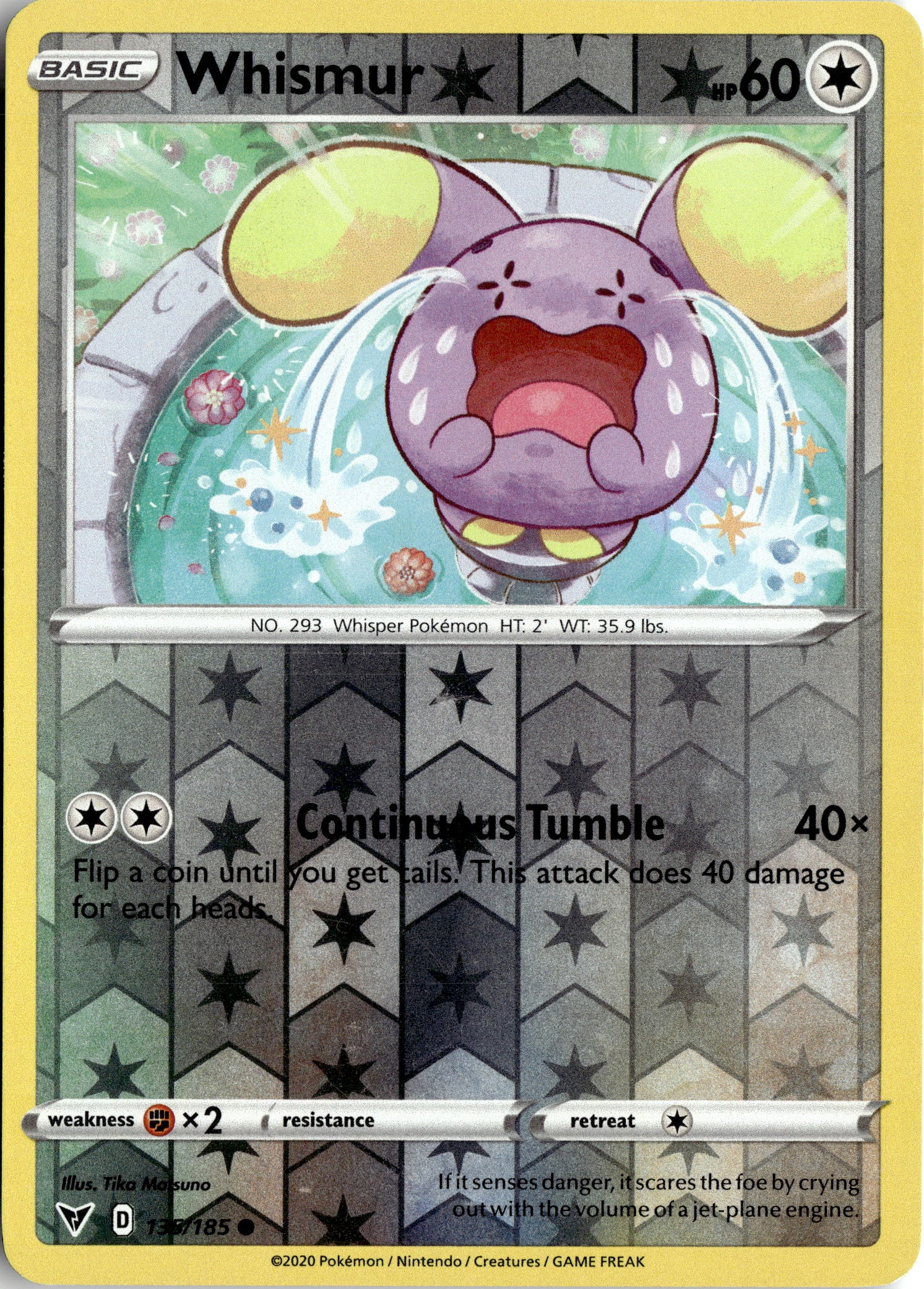 2020 Pokemon Viv En Whismur graded slab