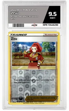 2022 POKEMON ASR EN Astral Radiance-REV HOLO #159 Zisu MPE 9.5 MINT+ — graded card up for auction