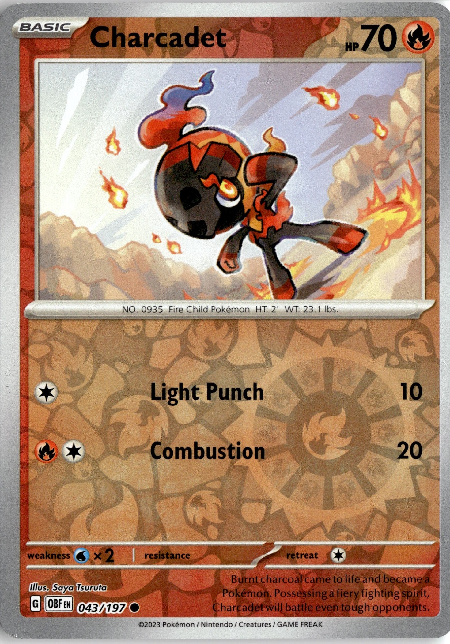 2023 Pokemon Obf En Charcadet graded slab
