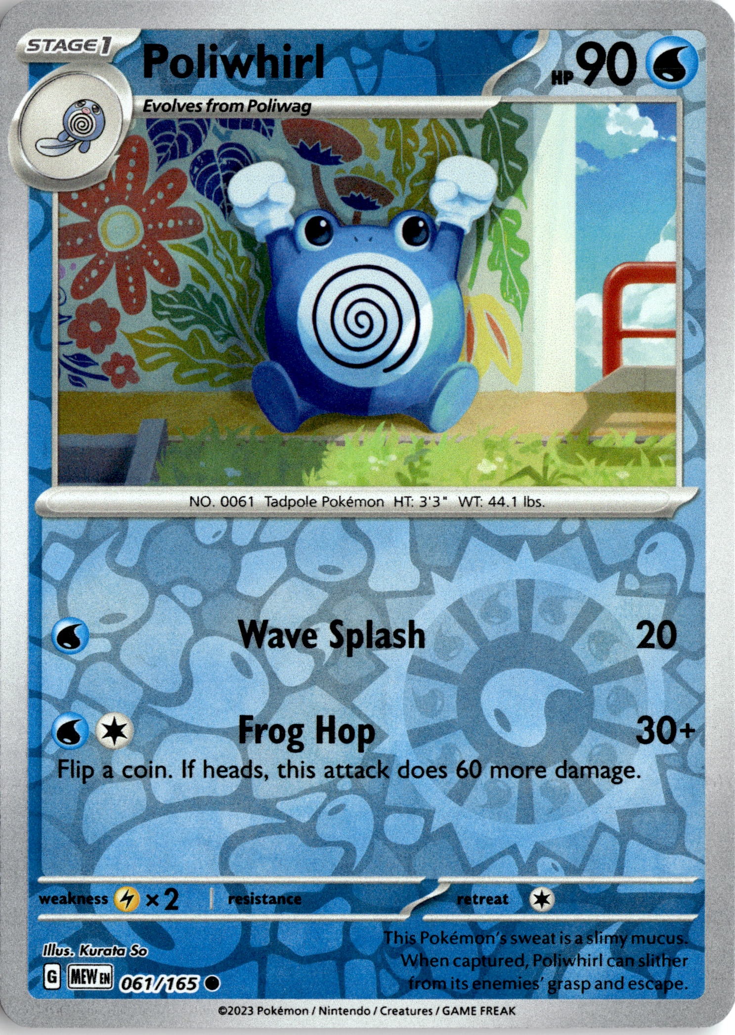 2023 Pokemon Mew En Poliwhirl graded slab